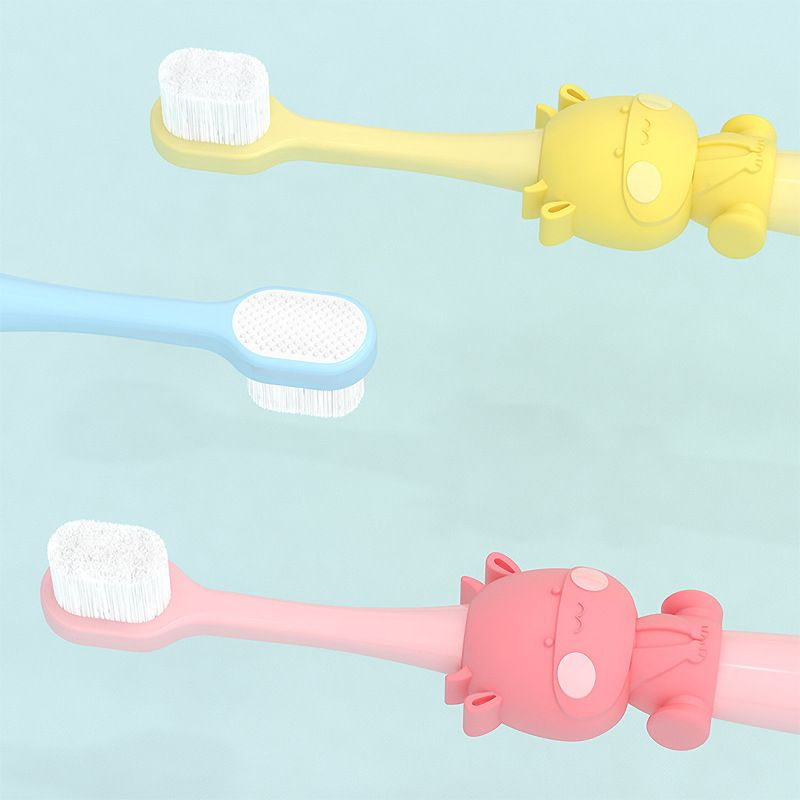 Bàn chải đánh răng cho bé lông mềm hình bò sữa dễ thương cho bé từ 2-5 tuồi
