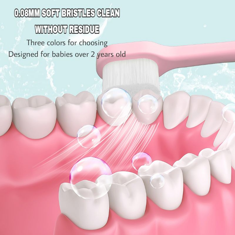 Bàn chải đánh răng cho bé lông mềm hình bò sữa dễ thương cho bé từ 2-5 tuồi