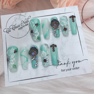 Móng tay giả đính đá móng tay nails xinh