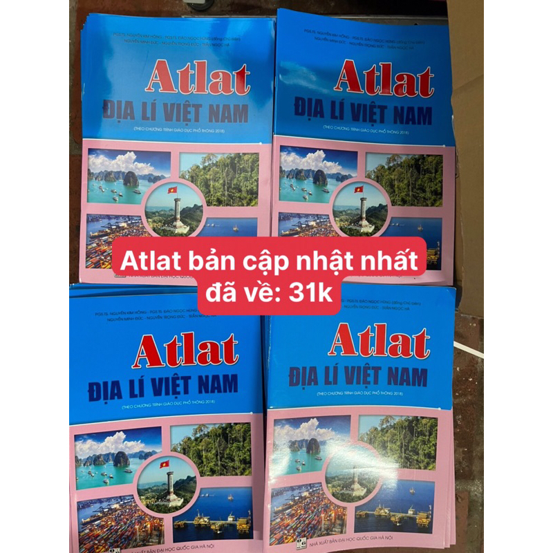 Atlat địa lí việt nam kèm bút chì cis