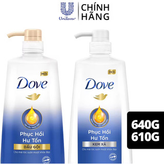 Combo Dầu gội, xả Dove phục hồi hư tổn 640g ( hàng công ty)