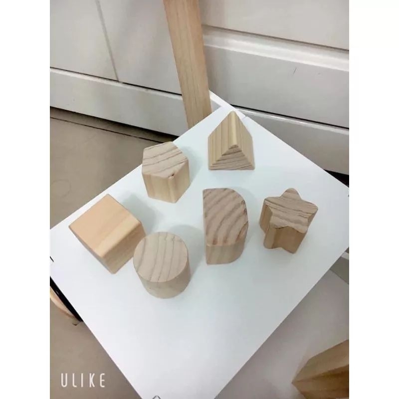 《HCM》Xe tập đi kiêm chòi chân bằng gỗ Moony cao cấp