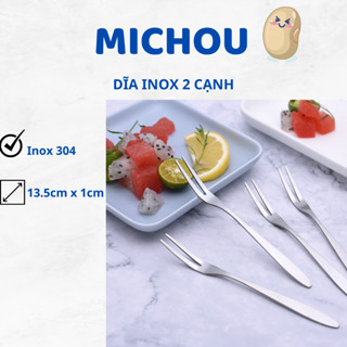 Dĩa Ăn Hoa Quả Trái Cây, Nĩa Ăn Bánh Gato Inox Gia Đình