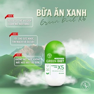 Viên uống thảo mộc green diet x5 chính hãng