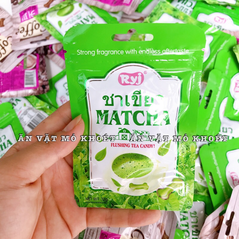 Kẹo C Matcha hình xương chó gói