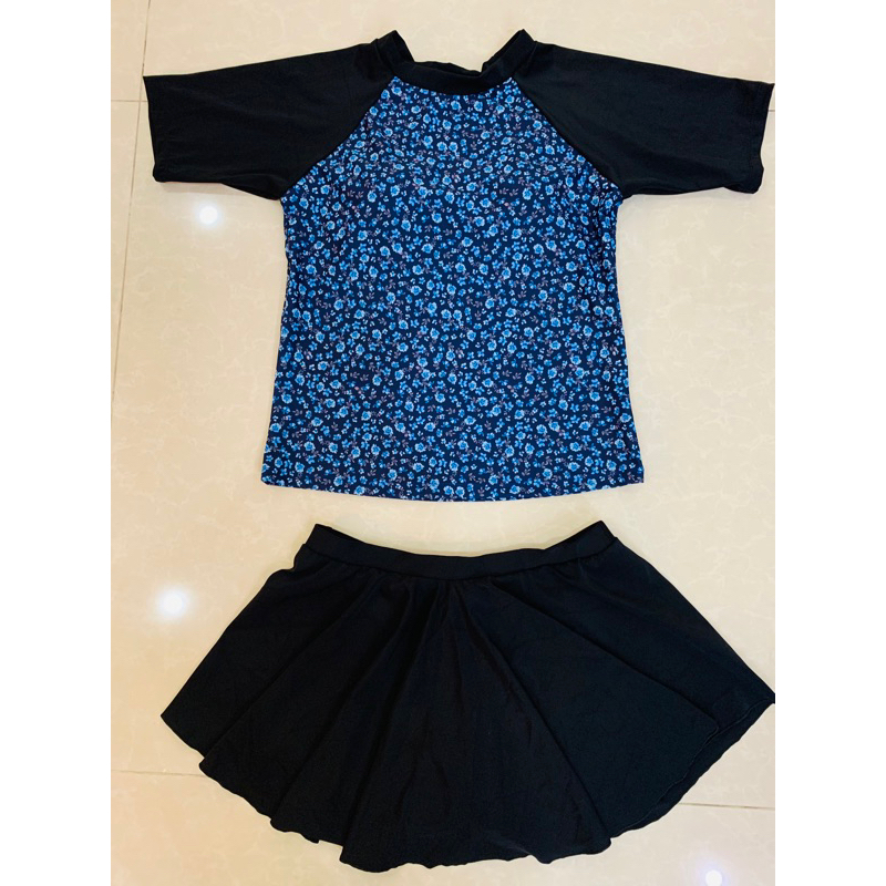 Bộ áo tắm size xxl phom suông giấu bụng 75-85 kg