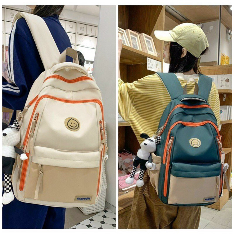 Balo nữ đi học đi chơi nhiều ngăn thời trang dễ thương chất vải chống thấm cao cấp Bánh Mì Store Balo Quảng Châu