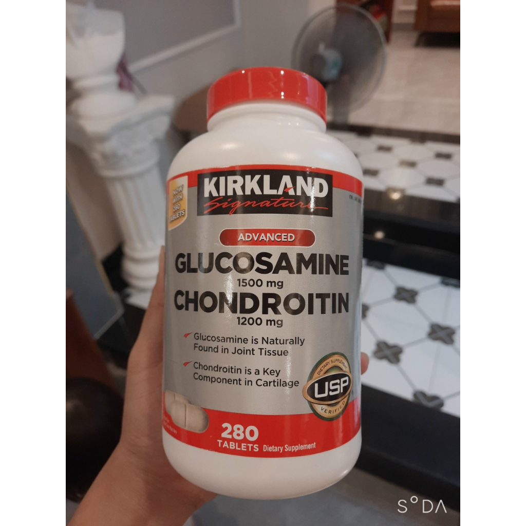 Viên uống Glucosamine 1500mg & chondroitin 1200mg 220 viên - Glucosamin Kirkland