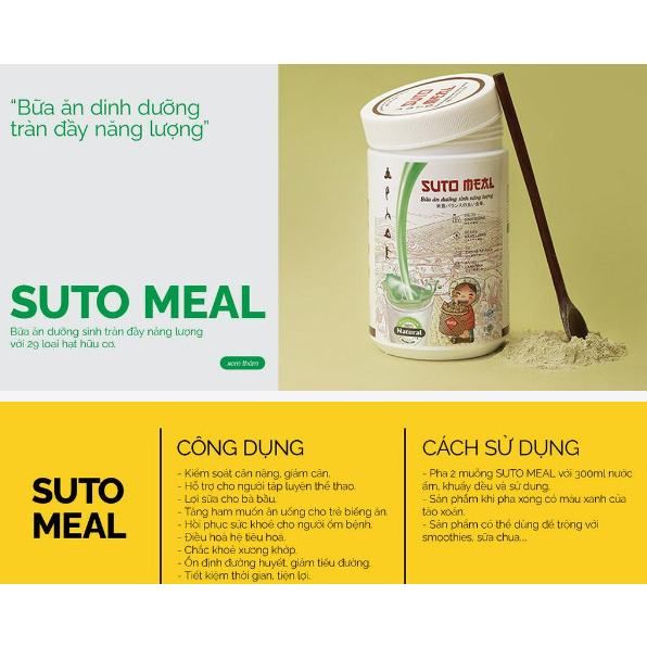 SUTO MEAL - BỮA ĂN ĐƠN GIẢN TRÀN ĐẦY NĂNG LƯỢNG MỖI NGÀY