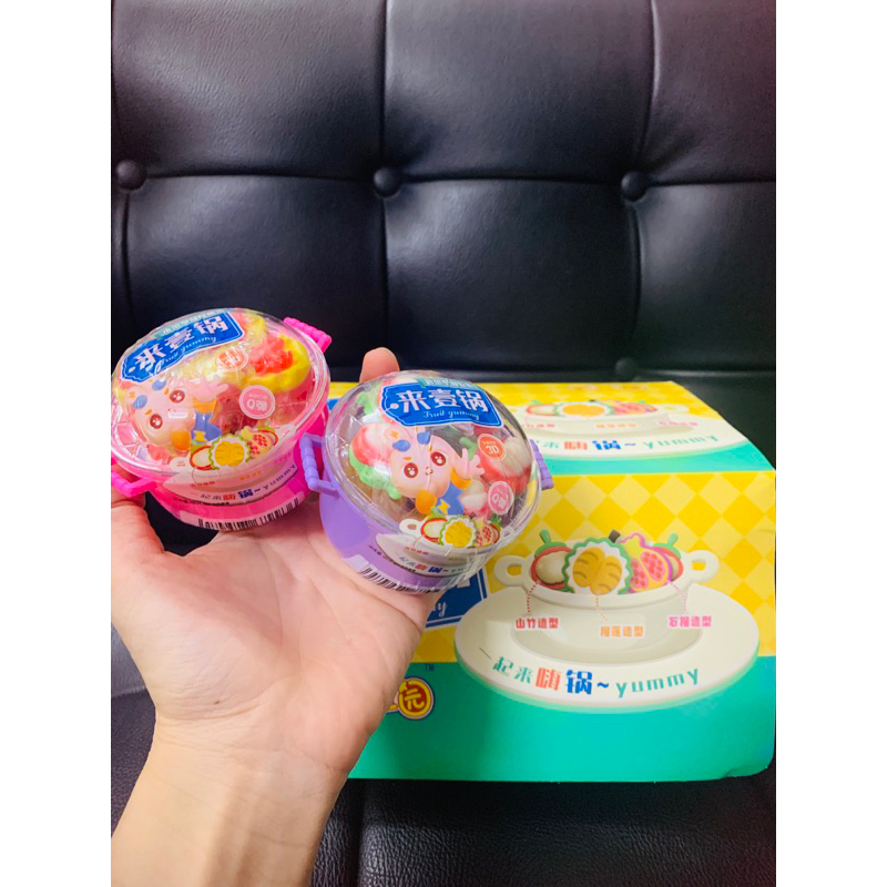 Set kẹo dẻo hình nồi lẩu thập cẩm full topping cho bé vừa ăn vặt vừa chơi sáng tạo ngon rẻ