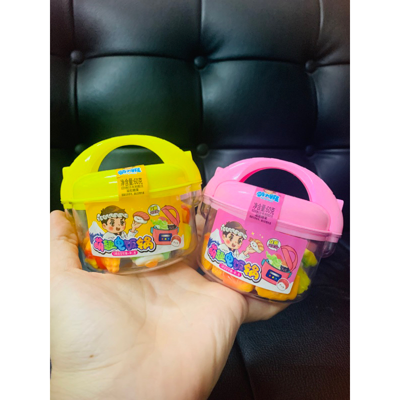 Set kẹo dẻo hình nồi lẩu thập cẩm full topping cho bé vừa ăn vặt vừa chơi sáng tạo ngon rẻ