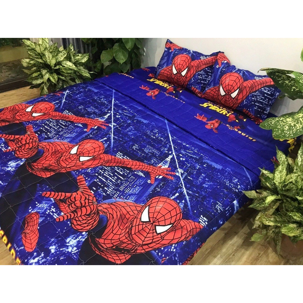 Ga chun ga bọc đệm kích thước 1M2 1m4 1m5 1m6 1m8 sale đồng giá- Drap beding mẫu người nhện