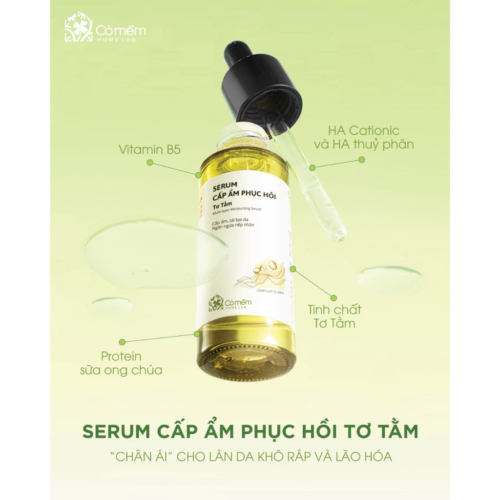 Mangtaybaby - Serum HA Cấp Ẩm Phục Hồi Da Chống Lão Hóa Tơ Tằm