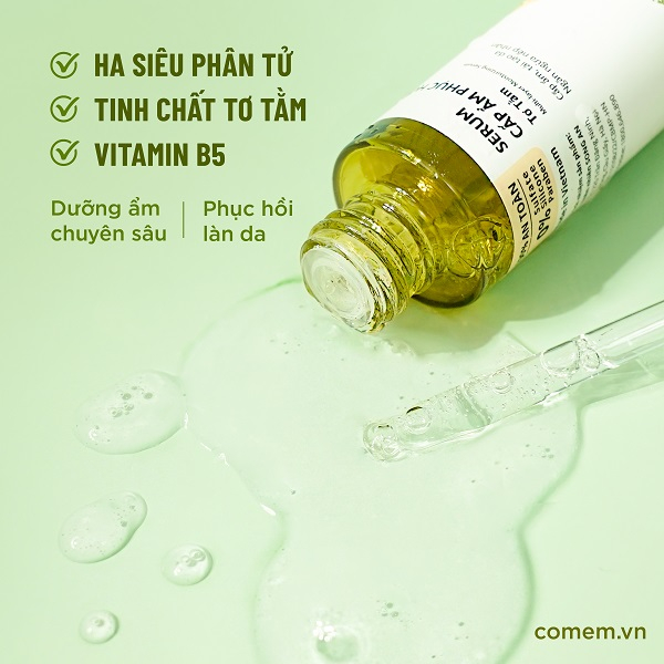 Mangtaybaby - Serum HA Cấp Ẩm Phục Hồi Da Chống Lão Hóa Tơ Tằm