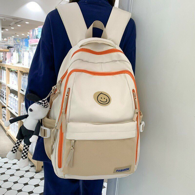 Balo nữ đi học đi chơi nhiều ngăn thời trang dễ thương chất vải chống thấm cao cấp Bánh Mì Store Balo Quảng Châu