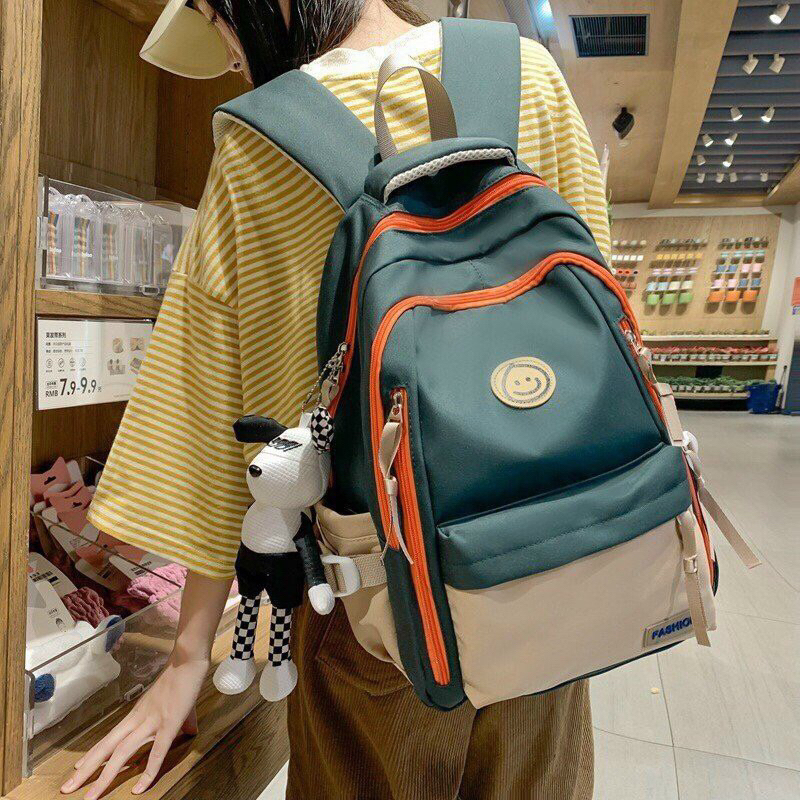 Balo nữ đi học đi chơi nhiều ngăn thời trang dễ thương chất vải chống thấm cao cấp Bánh Mì Store Balo Quảng Châu