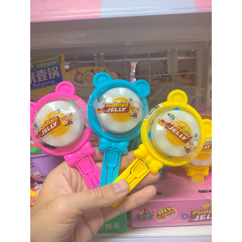Thạch pudding jelly chảo trứng ốp La hộp 30 cái siêu cute cho bé