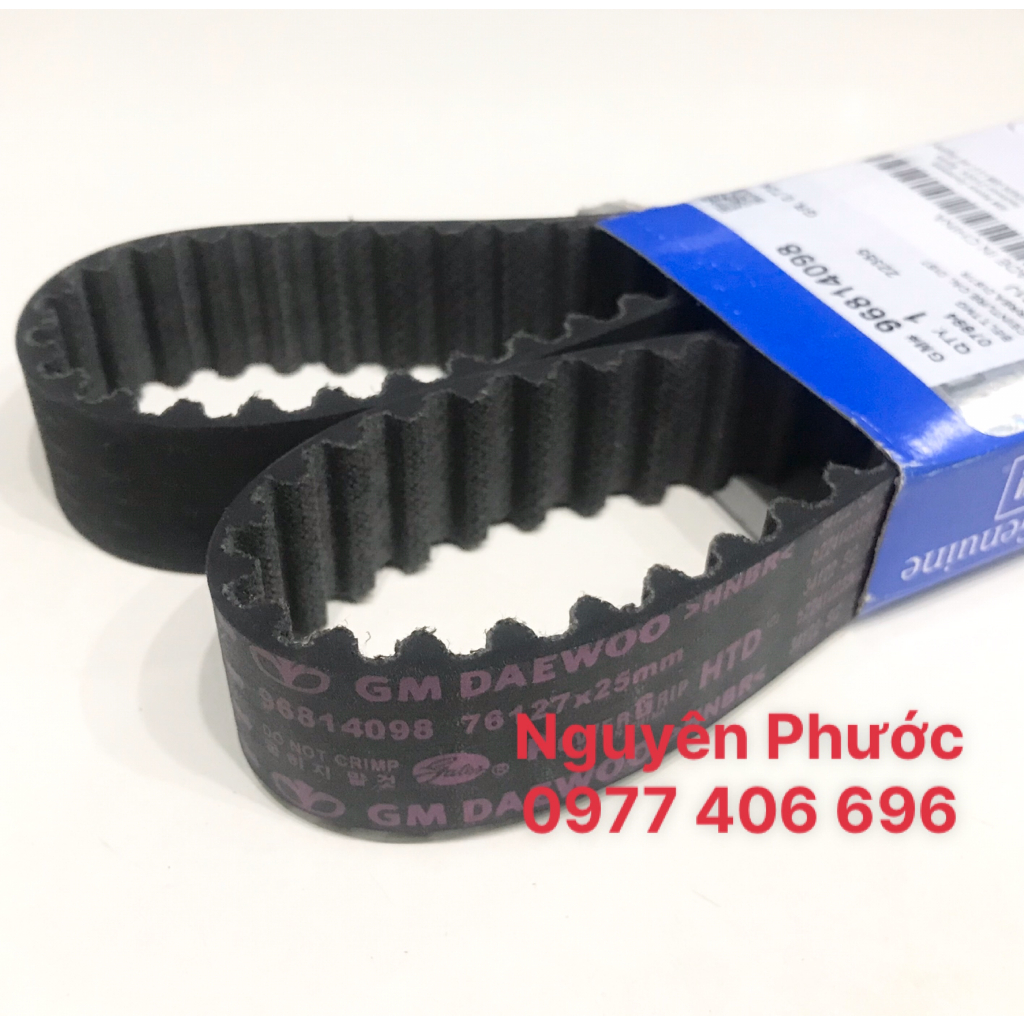 Dây đai cam CHEVROLET CRUZE 1.6/ NUBIRA 1.6, LACETTI EX, AVEO 1.4... Hàng xịn chính hãng GM 96814098