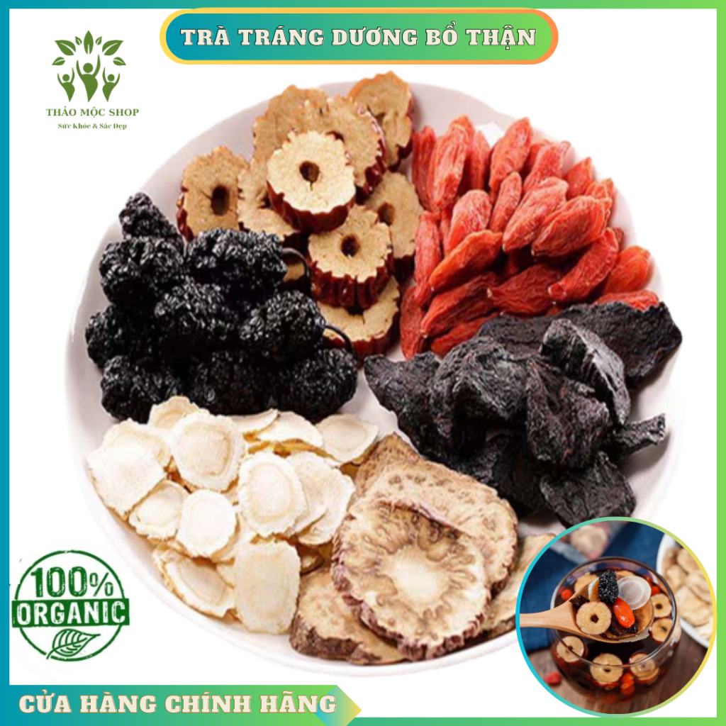 Nhân Sâm Ngũ Bảo Trà Nam Tráng Dương Bổ Thận Tăng Cường Sinh Lực Giảm Stress Căng Thẳng, Giảm Đau Lưng