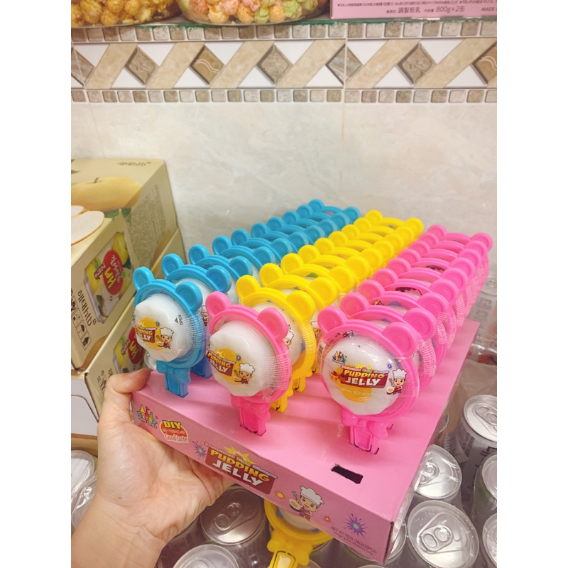 Thạch pudding jelly chảo trứng ốp La hộp 30 cái siêu cute cho bé