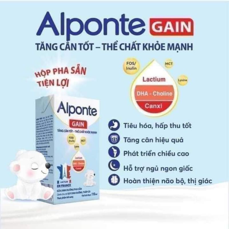 (tặng quà) sữa bột pha sẵn Aponte dinh dưỡng cho bé phát triển toàn diện