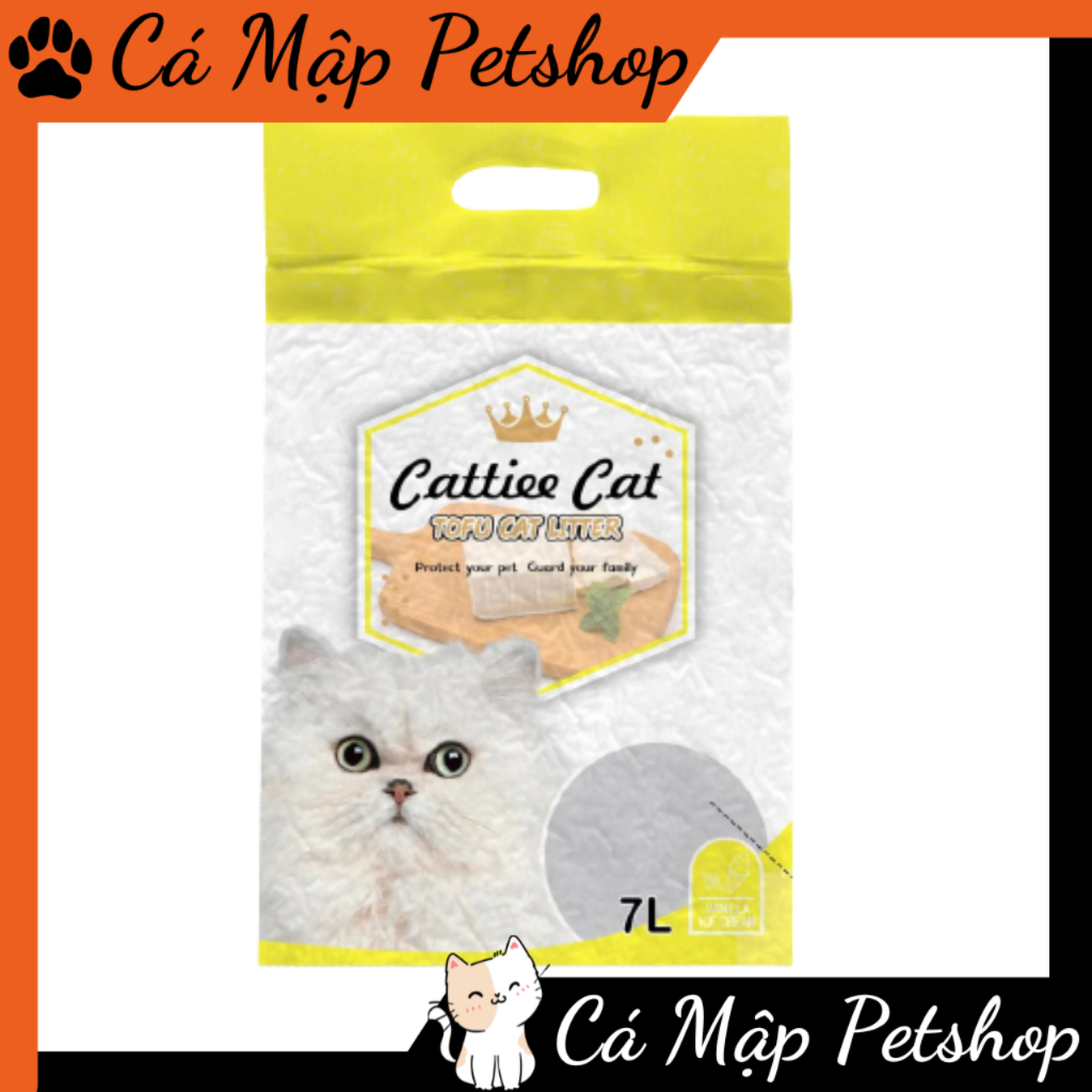 Cát đậu nành CATTIEE cho mèo túi 7L, Cát đậu nành cho mèo CATTIEE