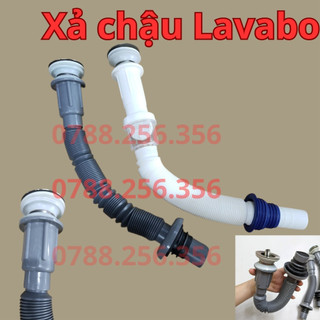 Bộ xã ruột gà - Xã Lavabo chậu rửa mặt - Xã xám và trắng - Xã xi phông Rẻ