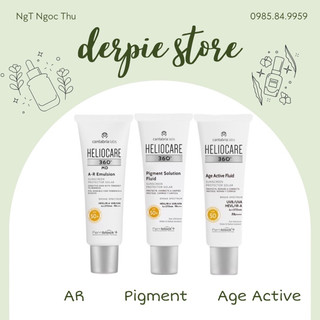 Kem chống nắng phổ rộng Heliocare 360 Pigment Solution / Age Active Fluid / AR Elmusion có sẵn