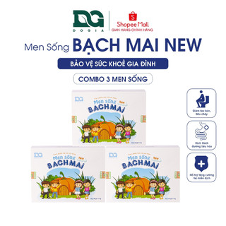  Combo 3 hộp Men sống bạch mai new Đỗ Gia men vi sinh cho bé hỗ trợ miễn dịch 