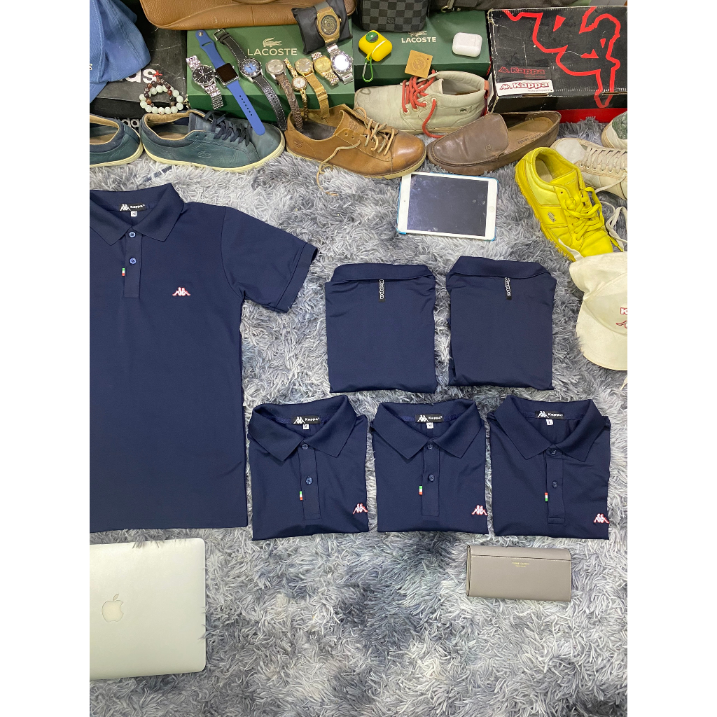 K.AP.PA N áo thun p.olo nam tay ngắn Vải c.á s.ấu co giãn 4 chiều cao cấp dệt bo vi tính dày dặn form slim fit