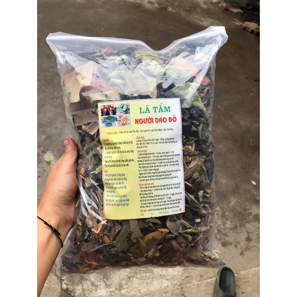 Thảo dược lá tắm Dao đỏ dùng tắm phục hồi sức khỏe và mẹ sau sinh