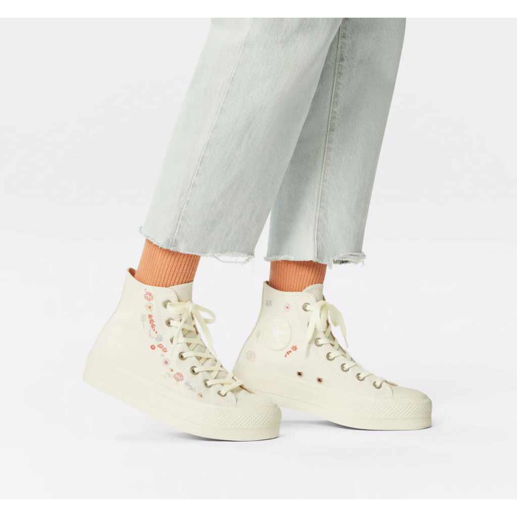 Giày Converse Chuck Taylor All Star Lift Platform Embroidered Floral