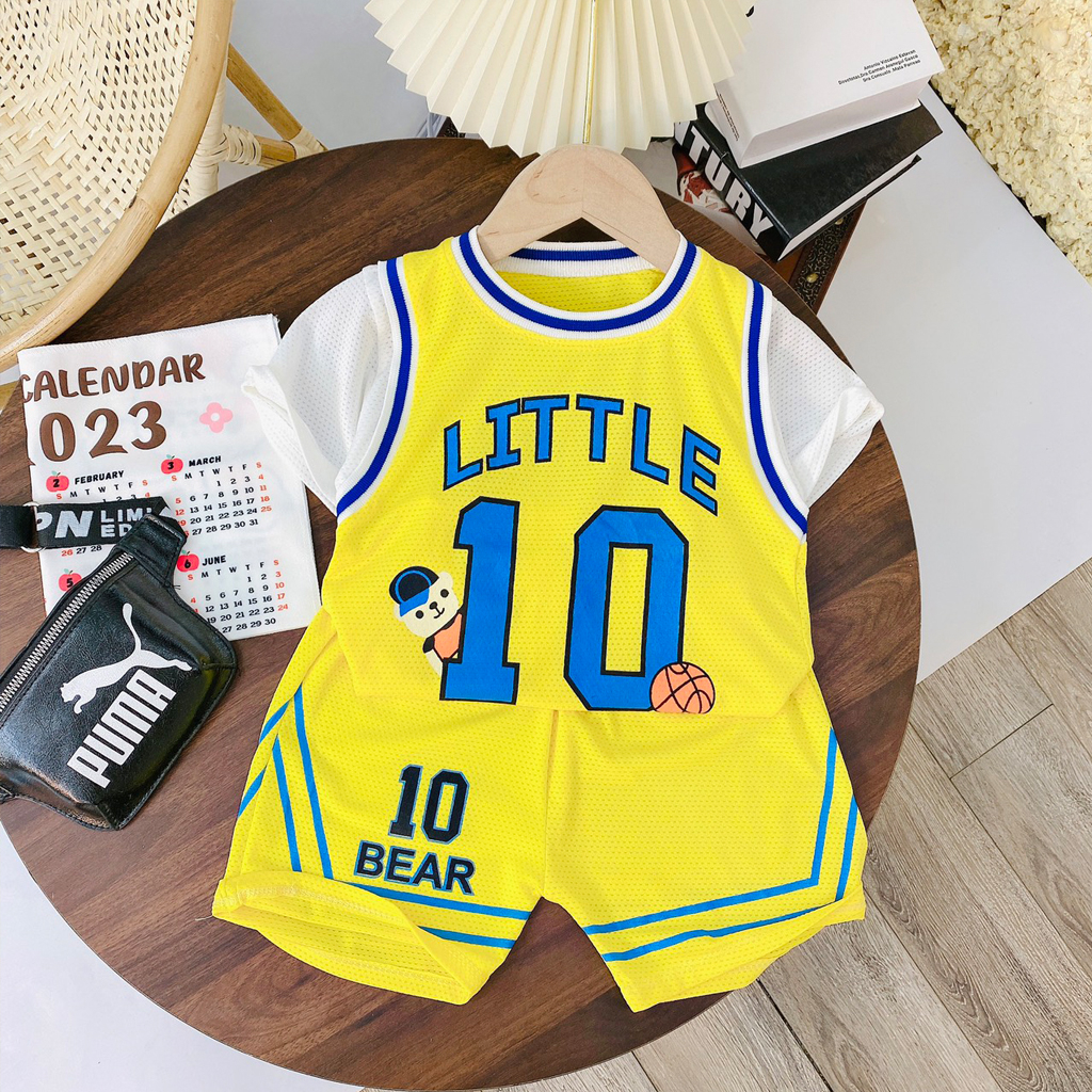 Đồ Bộ Cộc Tay Số 10 Cho Bé Trai Chất Cotton Thông Hơi Cao Cấp Từ 18-30kg - LILA KIDS