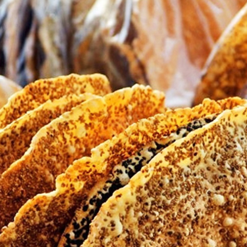 Bánh đa nướng lạc dừa kiện khê hà nam thơm ngon