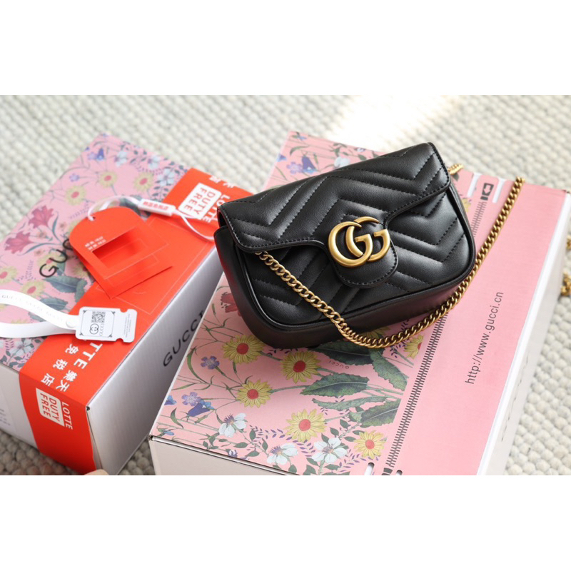 Túi đeo chéo guc marmont sp 2 box nam châm như ảnh da thật kèm ảnh thật tự chụp size 17cm
