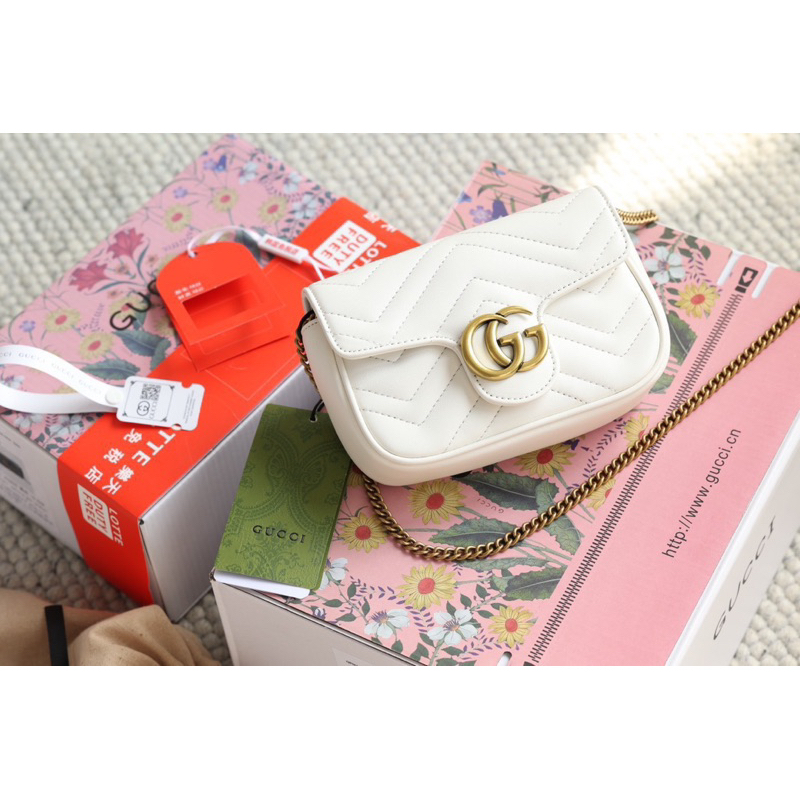 Túi đeo chéo guc marmont sp 2 box nam châm như ảnh da thật kèm ảnh thật tự chụp size 17cm