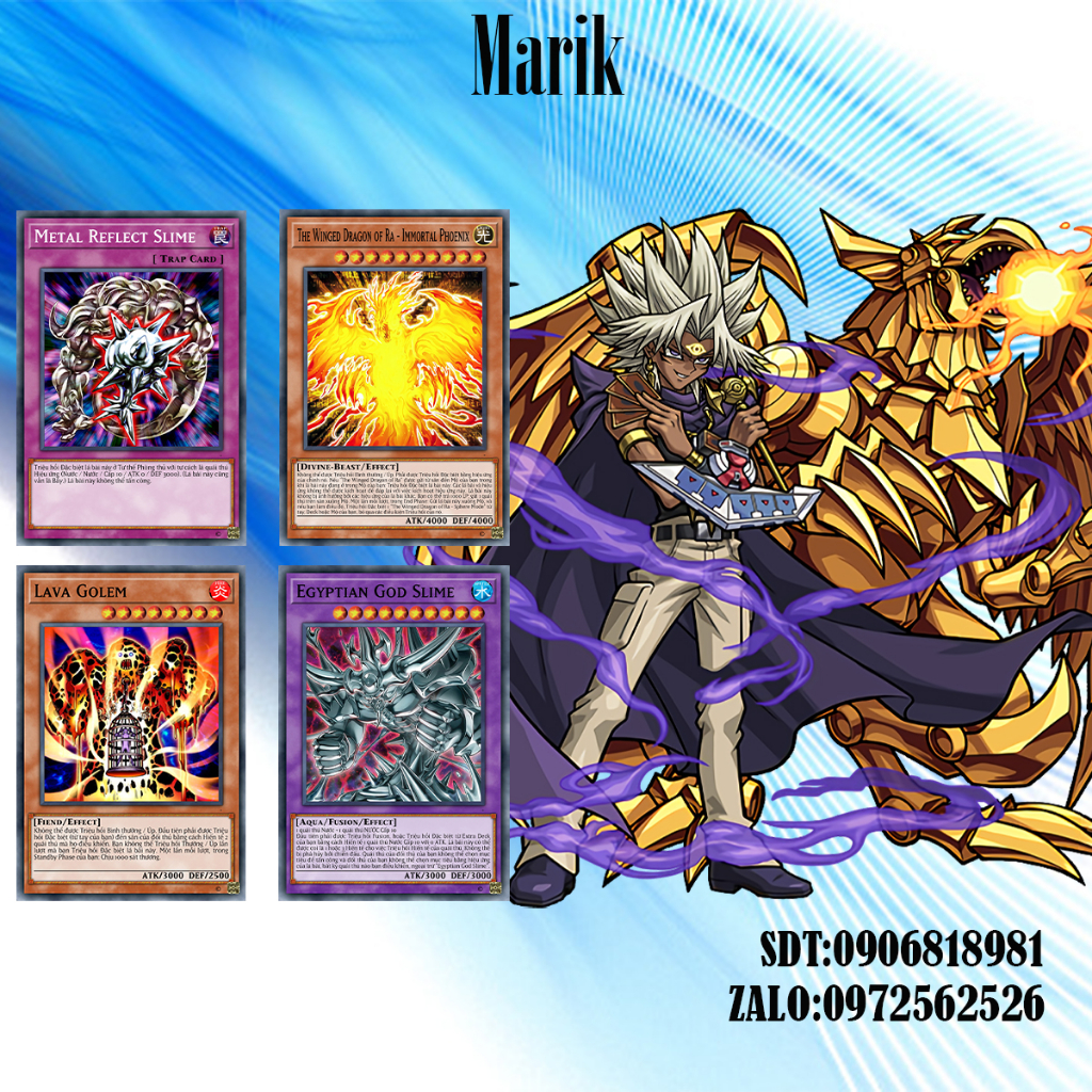 [BÀI IN] Bài YuGiOh - Bộ Bài Nhân vật Marik  - Card Game VN Giá Rẻ