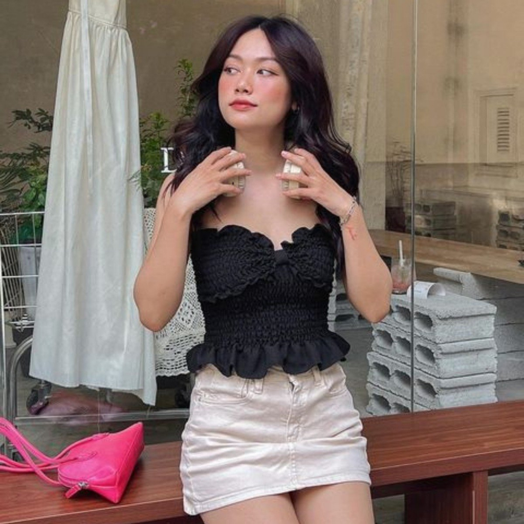 Áo ống kiểu bèo nhún 765 FIORI STORE