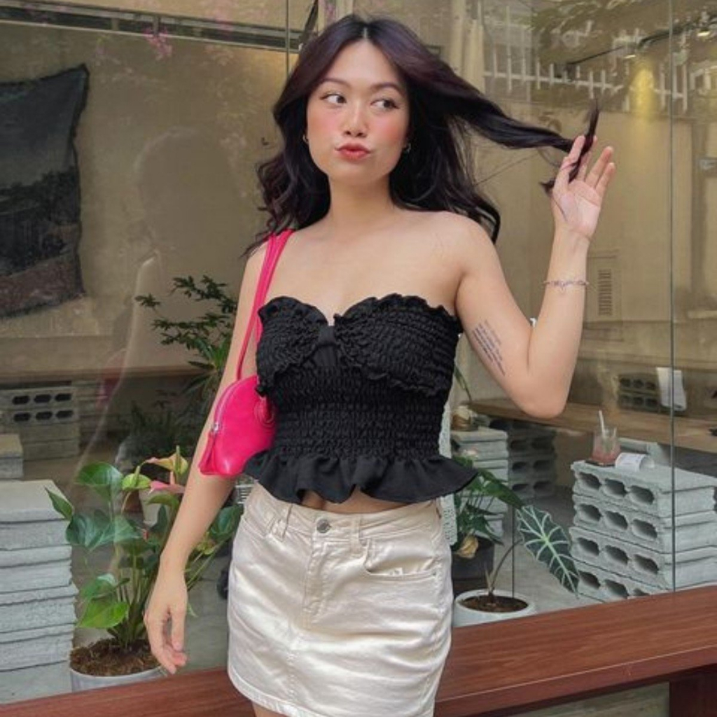 Áo ống kiểu bèo nhún 765 FIORI STORE