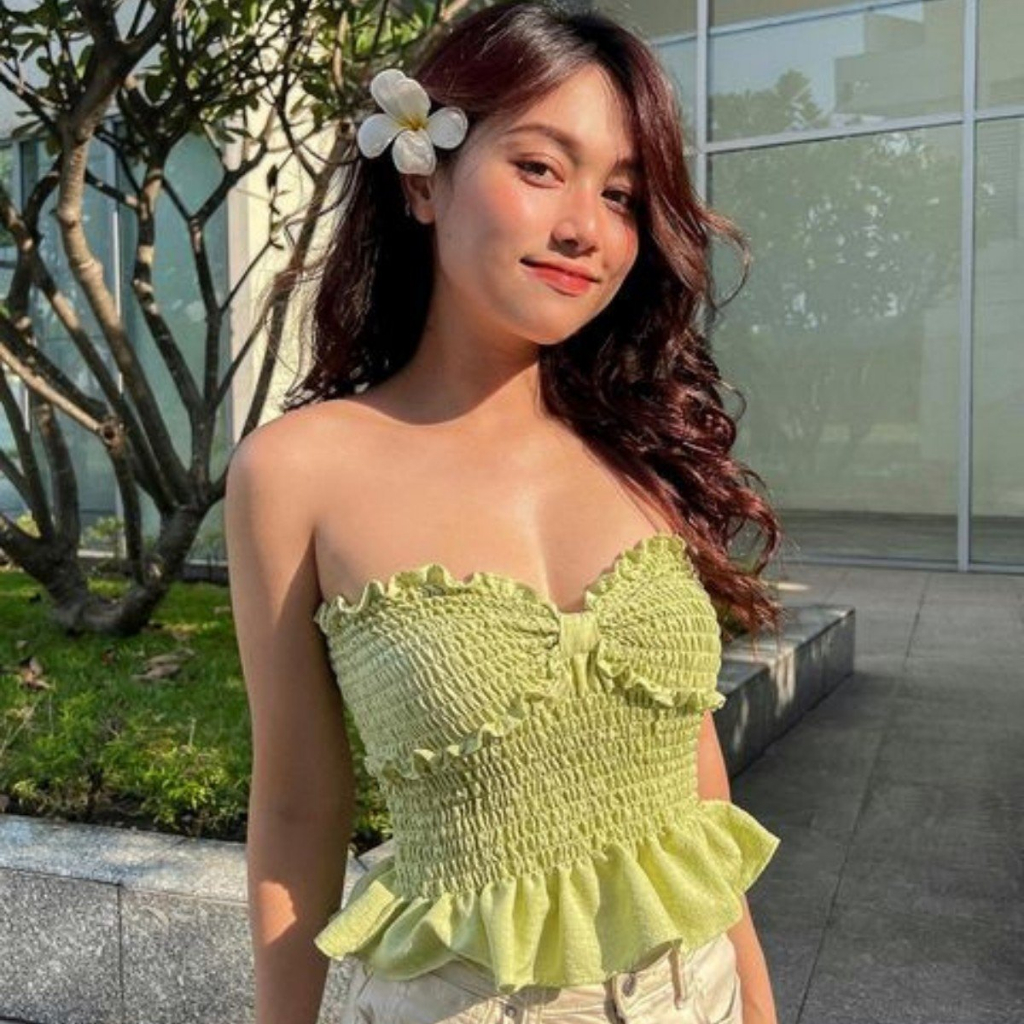 Áo ống kiểu bèo nhún 765 FIORI STORE