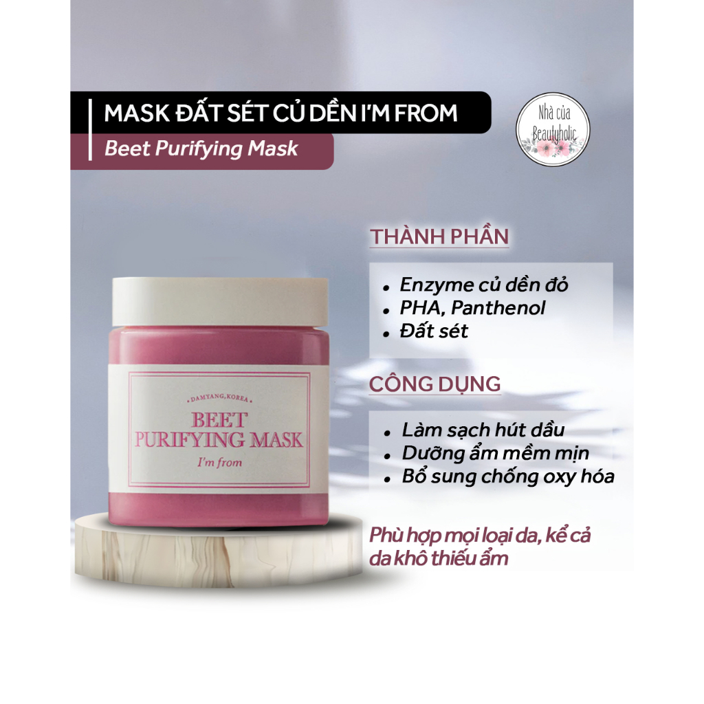 Mặt nạ đất sét củ dền I'M FROM BEET PURIFYING MASK