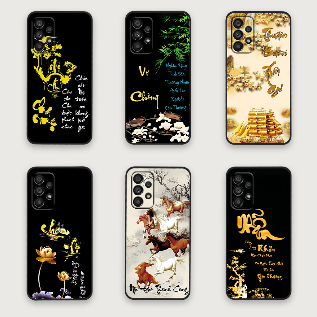 Ốp lưng Samsung A13 / A23 / A33 5G / A53 5G / A73 5G in hình chữ cha mẹ, chữ thư pháp phong thuỷ