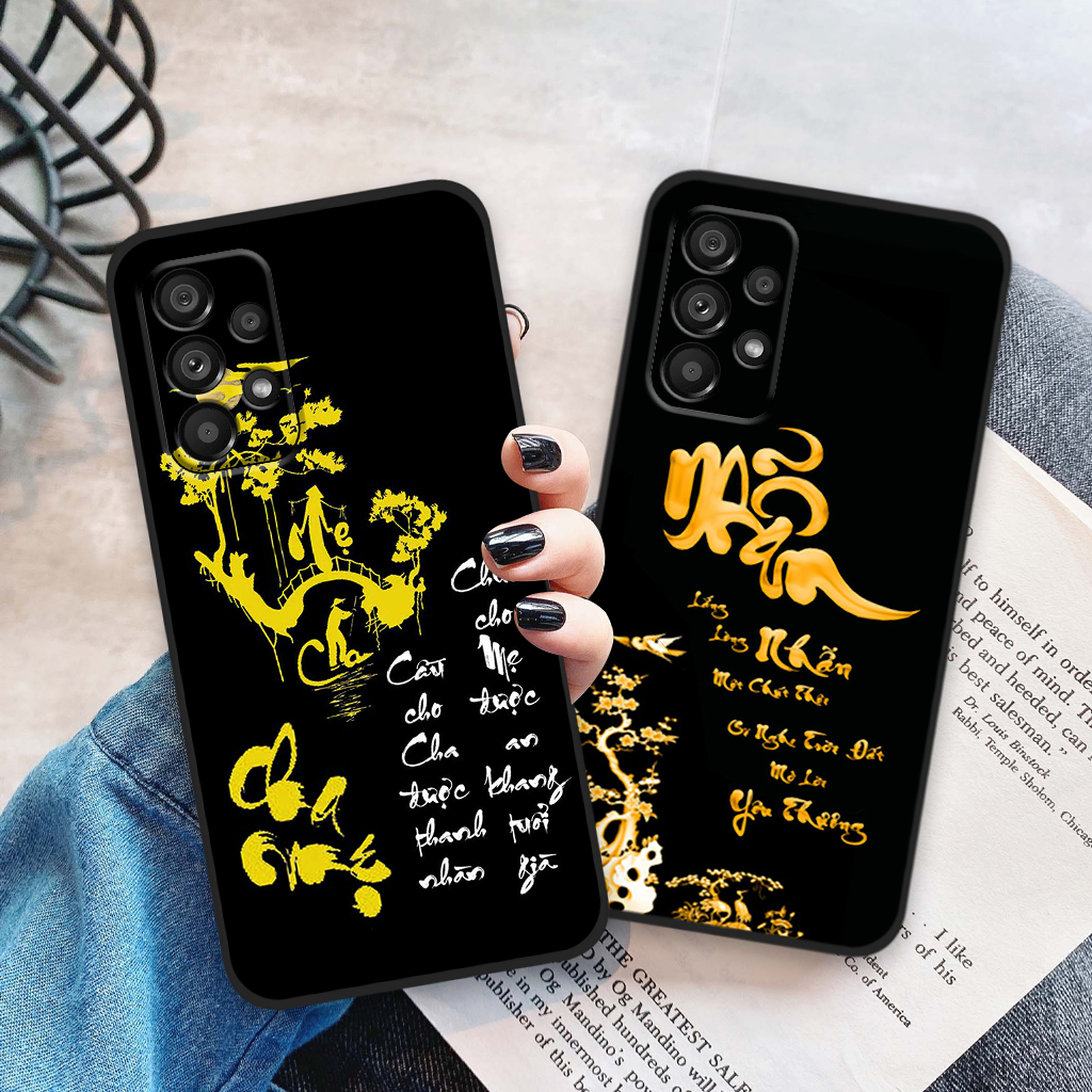 Ốp lưng Samsung A13 / A23 / A33 5G / A53 5G / A73 5G in hình chữ cha mẹ, chữ thư pháp phong thuỷ