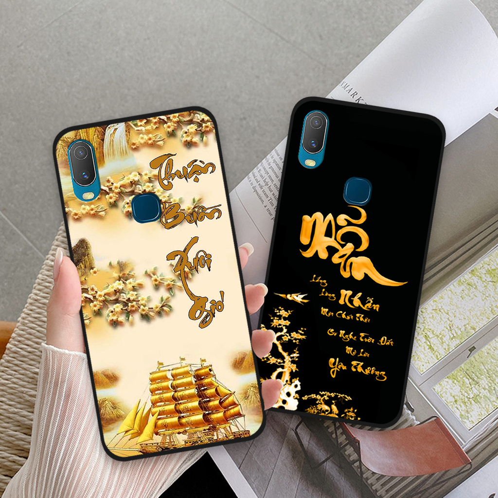 Ốp lưng Vivo Y11 / Vivo 1906 in hình chữ cha mẹ, chữ thư pháp phong thuỷ