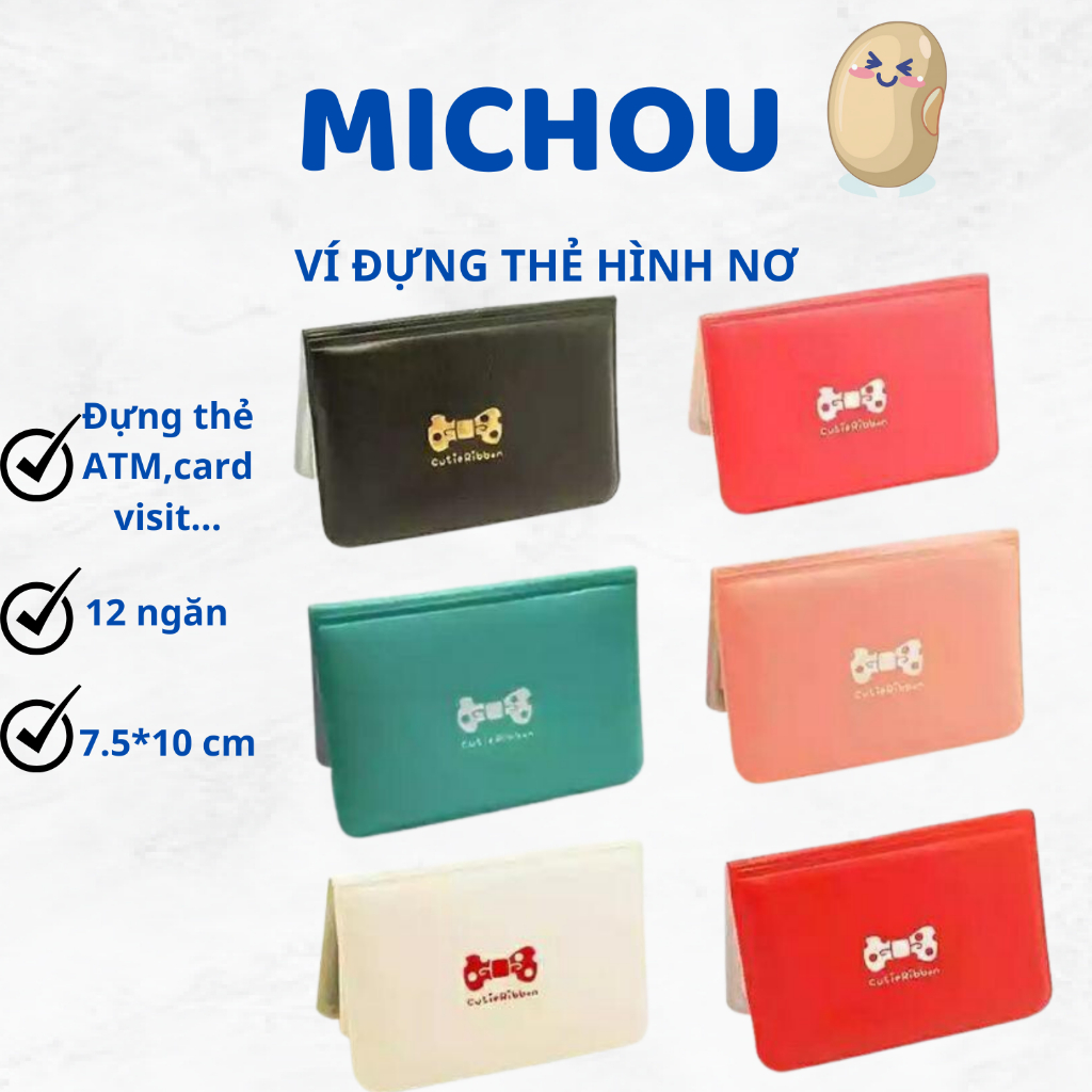 Ví Đựng Thẻ Xe Buýt Kiểu Hình Nơ Dễ Thương, Name Card - Bóp Để Thẻ, Nhỏ Gọn Dễ Dàng Bỏ Túi