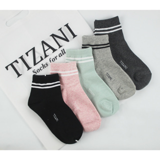 100% cotton  Tất nữ cổ lửng cao cấp TIZANI TW-02