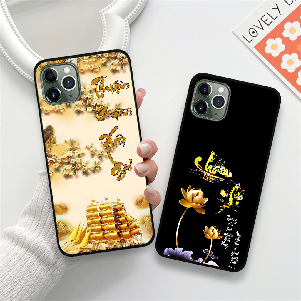 Ốp lưng Iphone 11 Pro / 11 Pro Max / 12 Pro / 12 Pro Max in hình chữ cha mẹ, chữ thư pháp phong thuỷ