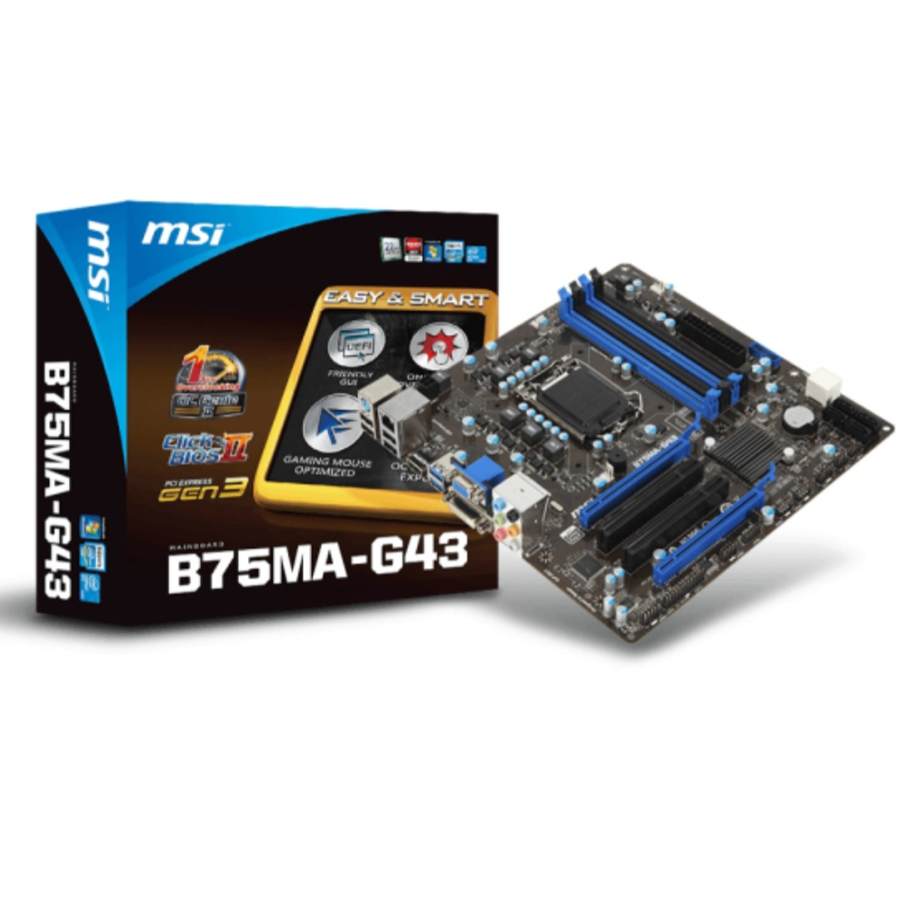 Main B75 4 khe RAM GIGABYTE, ASUS, MSI hỗ trợ tốt cho core i5/ i7 SK1155 max 32G Ram