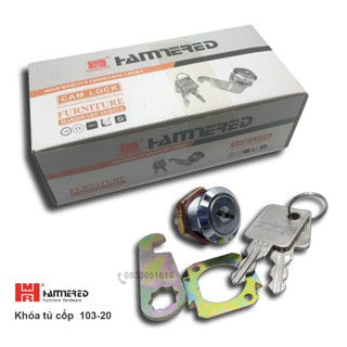 Ổ Khóa tủ cốp Hamered 103-20mm, dùng được cho tủ sắt, thay thế khóa két sắt mini, học tủ cốp, tủ đựng.