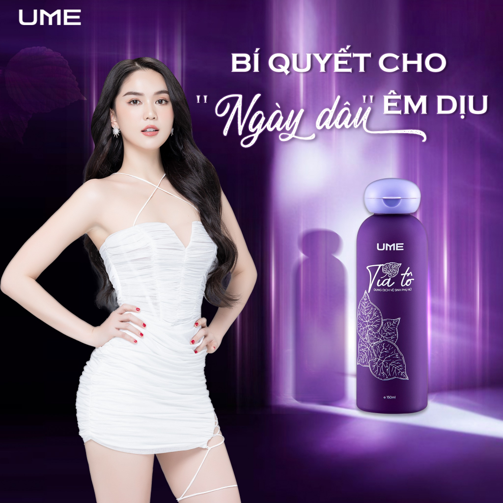 Dung Dịch Vệ Sinh Phụ Nữ Tía Tô UME Làm Sạch Dịu Nhẹ 150Ml